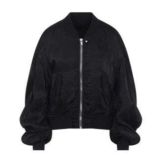 Rick Owens Bomber Jackets, female, Black, Size: S Secchia Flight Jacket