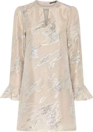 Bruuns Bazaar Plantagobbtheni Jurk - Dames - Korte kleedjes - Geel - M - Polyester - Kleedjes