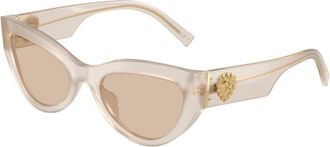 Dolce & Gabbana DG4536 342093 Womens Sunglasses White Size 55
