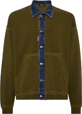 Dsquared2 Felpa con bottoni - Verde