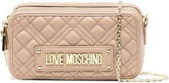 Love Moschino quilted crossbody bag - women - Artificial Leather - OS - Pink