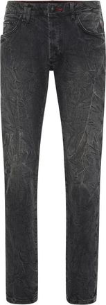 Philipp Plein Super Straight Cut Broeken Skull - Heren - Slim Fit Jeans - Grijs - W30 - Katoen - Jeans