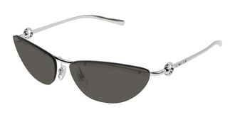 Gucci GG1701S 001 Womens Sunglasses Silver Size 61