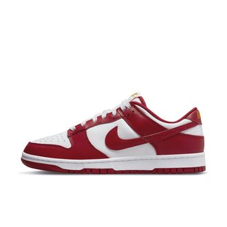 Nike Mens Dunk Low Retro Shoes in Red | DD1391-602