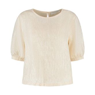 Amaya Amsterdam Dames, Blouses & Shirts, Beige, Maat: XL Nylon