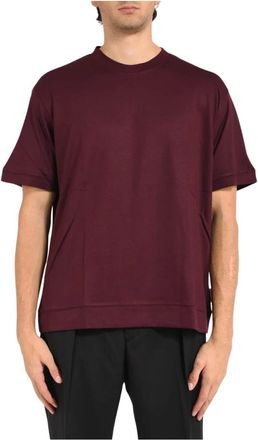 Paolo Pecora Tops, Heren, Paars, 2Xl, Katoen, T-Shirts