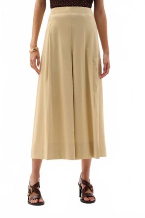 Joseph Ribkoff High-Waisted Wide Leg Trousers In Beige