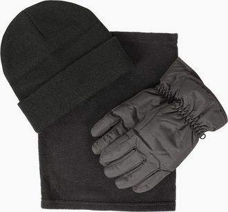 Mountain Warehouse Womens Mountain Warehouse Womens/Ladies Hat Gloves And Scarf Set - Black - Size: L