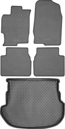 OEM Juego De Alfombrillas De Goma Para Coche Y Alfombrilla Para Maletero Para Mazda 6 I Hatchback (2002-2008)