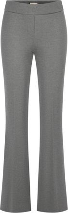 Seductive Lichtgewicht Jersey Nanou Wijde Broek - Dames - Wijde Broeken - Grijs - 2XL - Broeken