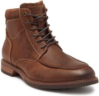 Florsheim Chalet Leather Moc Toe Side Zip Boot in Brown Ch at Nordstrom Rack, Size 10.5