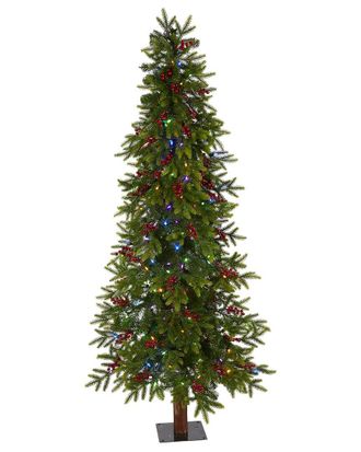Nearly Natural 6Ft. Victoria Fir Artificial Christmas Tree
