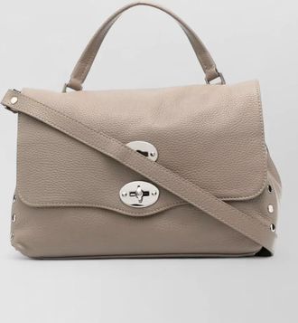 Zanellato leather pebbled tote bag