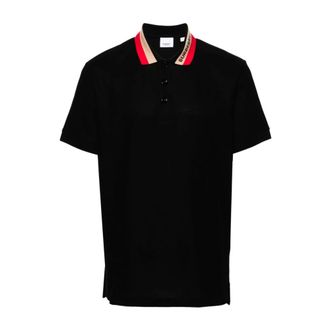 Burberry Polo Shirts, male, Black, Size: 2XL Polo Shirt