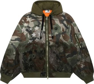 Aape By A Bathing Ape Jack met capuchon en rits - Groen