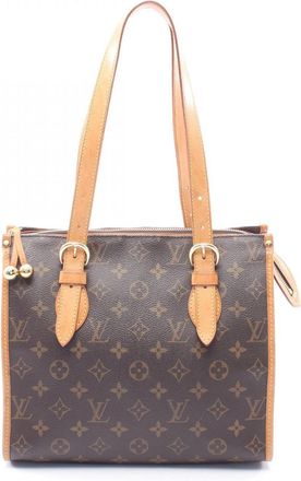 Louis Vuitton Brown Pvc Leather Handbag Tote Bag (Pre-Owned)