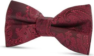 PAUL ANDREW Paisley Floral Satin Bow Tie