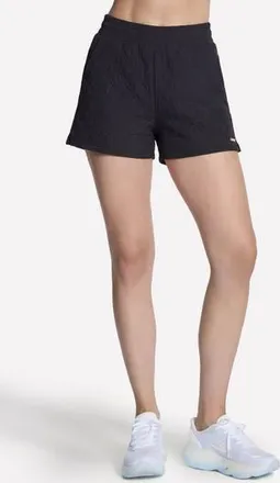 Skechers GOWALK Cozy Fit Diamond Shorts in Bold Black at Nordstrom Rack, Size X-Small