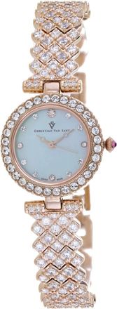 Christian Van Sant Womens Romana Blue Round 25mm