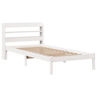 Berkfield Home Beautiful Bed Frame without Mattress White 90x200 cm Solid Wood Pine