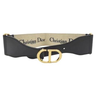 Dior Pre-owned Leather belts - female - Dior Vintage - Vintage Belts - Black - ONE SIZE - Pre-owned