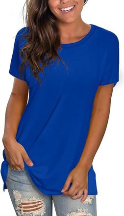 Generic Women Tops Classic Plus Size Summer Clothing Gothic Clothes for Women Cotton Linen Loose Tunic Floral T Shirts Ladies for Spring Summer 2025 Fashion Y