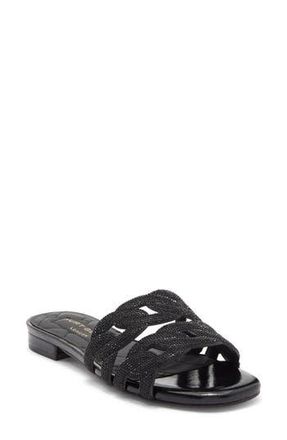 Kurt Geiger Crystal Chain Slide Sandal in Black at Nordstrom Rack, Size 6.5Us / 36.5Eu