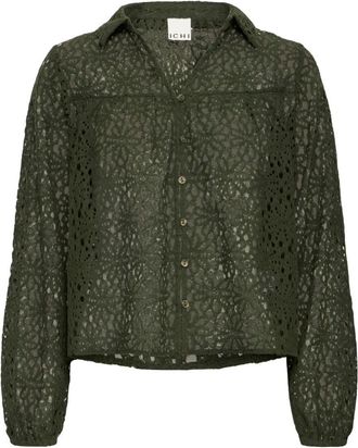 Ichi Mujer, Blusas y Camisas, Verde, Talla: XS