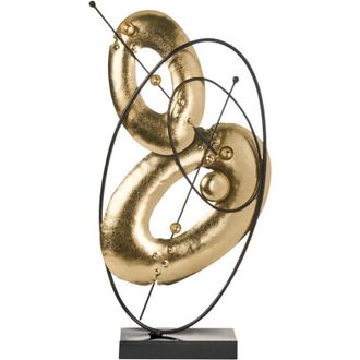 Beliani Beliani - Metal Decorative Figurine Handmade Decor Home Accessories Modern Glam Style Gold Lusk