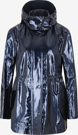 Akris Leichter Metallic-Parka mit Kapuze