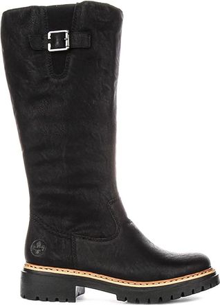 Rieker Tall Side Zip Boot - female - Rieker - High Boots - Black - 6 UK - Shoes