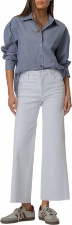 Kut from the Kloth Meg High Rise Fab Ab Wide Leg Jeans In Optic White