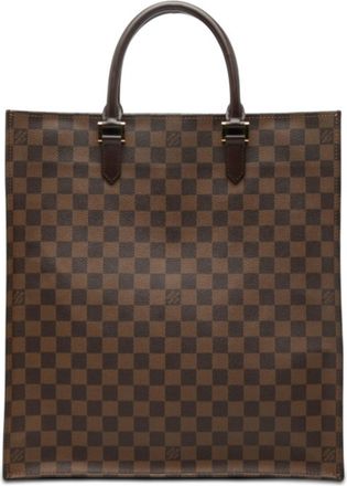 Louis Vuitton Brown Pvc Leather Tote Bag (Pre-Owned)