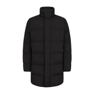 Emporio Armani Jassen, Heren, Zwart, 2Xl, Nylon, Gewatteerd Nylon Donsjack