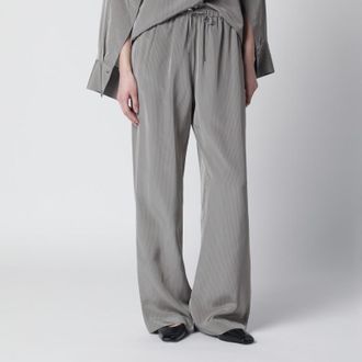 R&oacute;he Light grey wide striped trousers