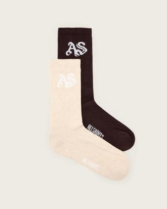 AllSaints Gothic 2 Pack Socks