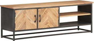 vidaXL Mueble Para Tv De Madera Maciza De Acacia 120x30x40 Cm Vidaxl