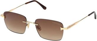 Tom Ford Jake Zonnebril - unisex - Zonnebrillen - Geel - 54 MM - Accessoires