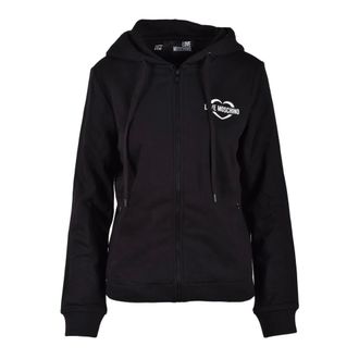 Love Moschino Zip-throughs, female, Black, Size: 2XS Zip-through Sweatshirt