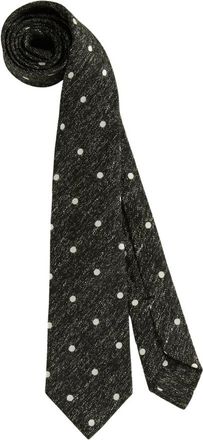 Kiton 8 CM Linear Stropdas - Heren - Stropdassen - Zwart - ONE Size - Wol - Accessoires