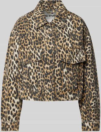 IQ Studio Jeansjacke mit Pattentaschen in Beige, Gr&ouml;&szlig;e 34