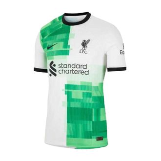 Nike Heren Liverpool FC Voetbal T-Shirt (Wit, Groen)