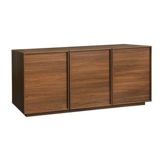Sweeek Aparador con 3 puertas efecto madera, 160cm, nogal