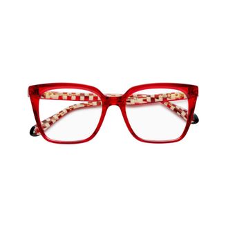 Etnia Barcelona Brutal No.20 Oversized Square Frame Sunglasses with Checkered Temples