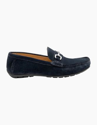 Loake Mens LOAKE HAWTHORN DRIVER SHOE NAVY SUEDE - Size: 10