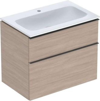 Keramag Keramag - Geberit Icon Set Mueble Lavabo Con Mueble Bajo Lavabo, 2 Cajones