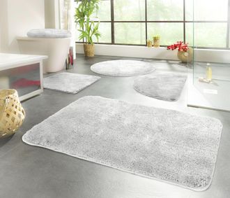 Kinzler Badematte »Chaozhou« Höhe 20 mm rutschhemmend beschichtet fussbodenheizungsgeeignet Badteppich, Uni Farben, weich, als rechteckig, rund & Set erhältli