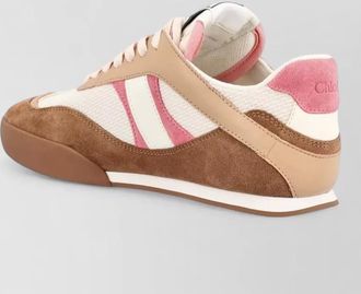 Chlo&eacute; kick sneakers suede mesh rubber sole