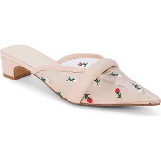 Matisse Footwear Kellan Pointed Toe Mule in Nude Floral Syn at Nordstrom Rack, Size 9.5