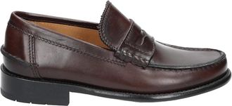 Van Bommel Bruin leren instappers - Heren - Loafers - Bruin - 45 EU - Leer - Schoenen